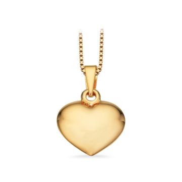 Scrouples Hjertevedhæng i 14 kt. guld - 12x11 mm (uden kæde)