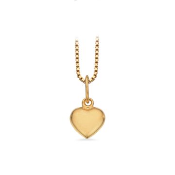 Scrouples Hjertevedhæng i 14kt guld - 6x7mm (uden kæde)