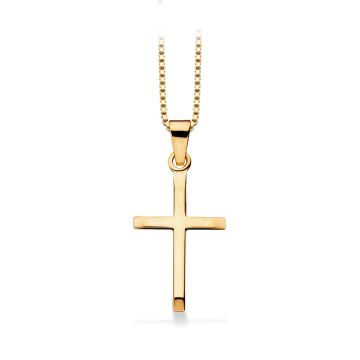 Scrouples Stavkors i 14kt guld -  20x13mm (uden kæde)