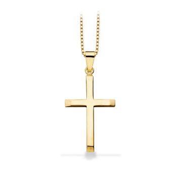 Scrouples Stavkors i 14kt guld - 22x19mm (uden kæde)