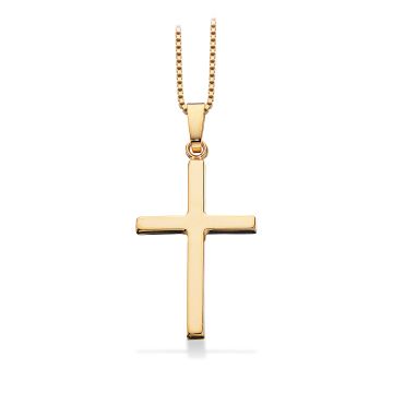 Scrouples Stavkors i 14kt guld - 22x14mm (uden kæde)