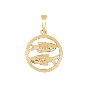 Siersbøl 14kt. vedhæng FISKEN 15mm