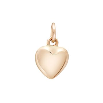 Siersbøl 8 kt. vedhæng/charm hjerte 15x9mm