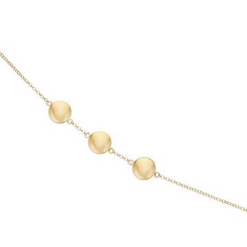 Scrouples armbånd i forgyldt med poletter