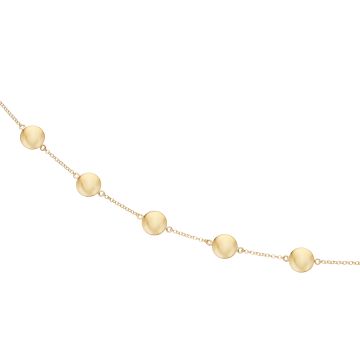 Scrouples halskæde i forgyldt med poletter