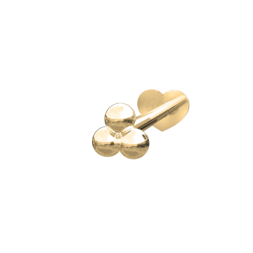 Nordahl Jewellery Pierce52 Labret-piercing i 14 karat guld - 1 stk.
