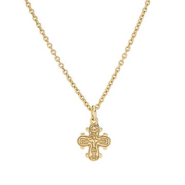 Lund Copenhagen 8 kt. guld halskæde med dagmarkors 10x9mm