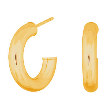 Nordahl Jewellery Simple52 øreringe i forgyldt Ø20mm