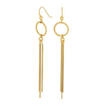 Nordahl Jewellery Film52 ørehængere i forgyldt 