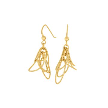 Nordahl Jewellery Film52 ørehængere i forgyldt 