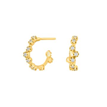 Joanli Nor NanaNor øreringe i forgyldt med zirkon