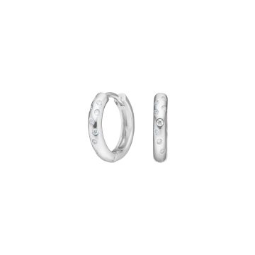 Joanli Nor PopNor ørering i sølv med cubic zirkonia