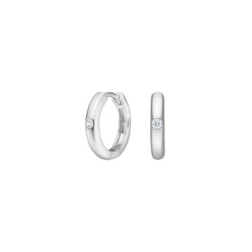 Joanli Nor PopNor ørering i sølv med cubic zirkonia