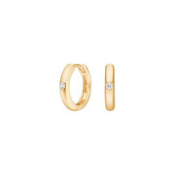 Joanli Nor PopNor ørering i forgyldt med cubic zirkonia