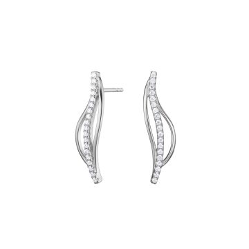 Joanli Nor RamiraNor øreringe i sølv med cubic zirkonia