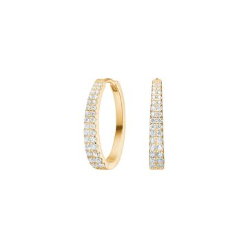 Joanli Nor RunaNor øreringe i guldbelagt med cubic zirkonia