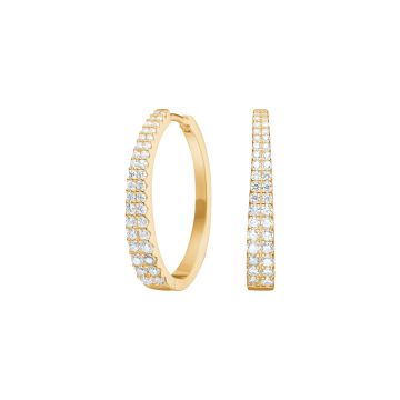 Joanli Nor RunaNor øreringe i guldbelagt med cubic zirkonia