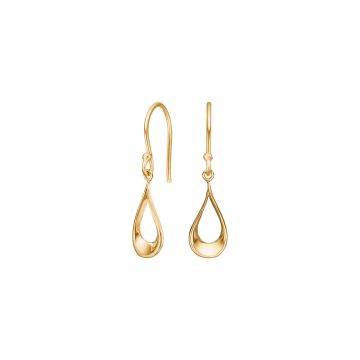 Siersbøl 14kt. guldørehængere