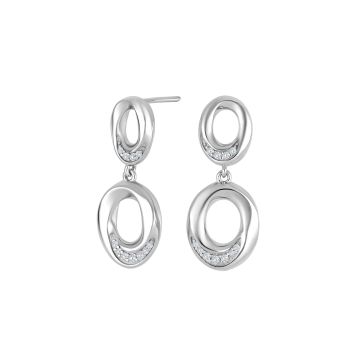 Joanli Nor OlgaNor ørehængere i sølv med zirkon