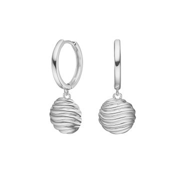 Nordahl Jewellery Breeze52 øreringe i sølv med cirkel