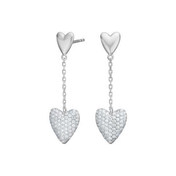 Joanli Nor RisaNor øreringe i sølv med cubic zirkonia