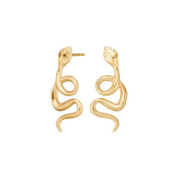 Nordahl Jewellery Serpens52 øreringe i guldbelagt