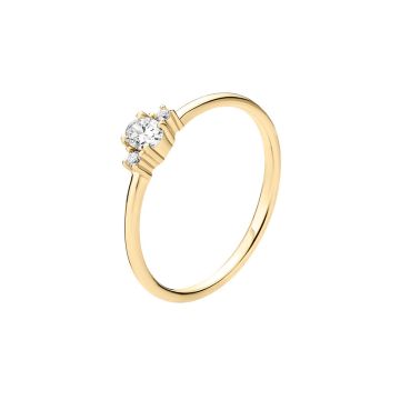 Lund Copenhagen ring i 8 kt guld med diamanter