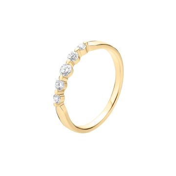 Lund Copenhagen ring i 8 kt guld med diamanter