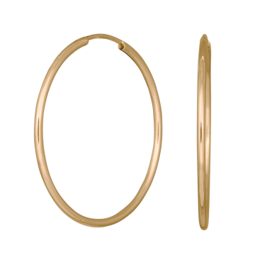 Siersbøl 14kt. guldcreoler 32mm