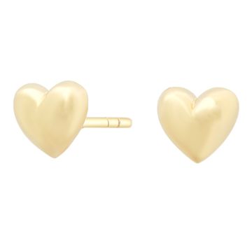 Siersbøl 14kt. guldørestikker hjerte