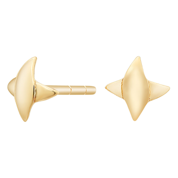 Siersbøl 8kt. ørestikker stjerne 7mm