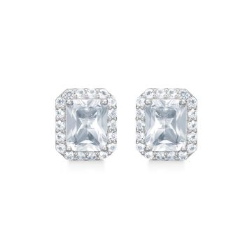 Mads Z Celestial by Medina øreringe i sølv med hvid topas