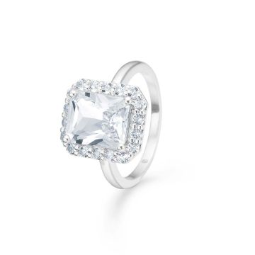 Mads Z Celestial by Medina ring i sølv med hvid topas