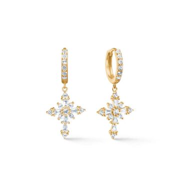 Mads Z Celestial by Medina øreringe i 8 karat guld med topas