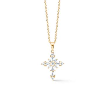 Mads Z Celestial by Medina halskæde i 8 karat guld med topas