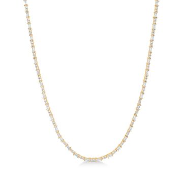 Mads Z Celestial by Medina halskæde i 8 karat guld med topas