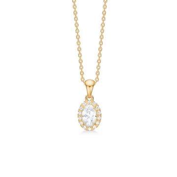 Mads Z Stellar vedhæng i 8 kt guld med cubic zirkonia