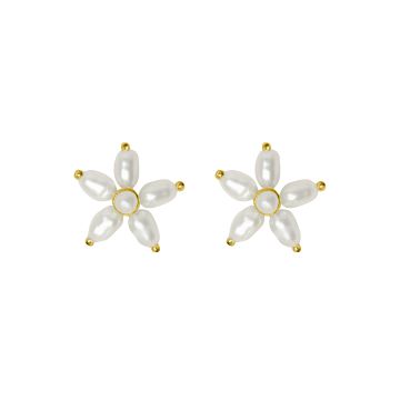 ByBiehl Pearl Signature ørestikker i forgyldt med ferskvandsperle