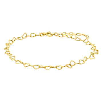 Nordahl Jewellery Spring52 ankelkæde i forgyldt sølv