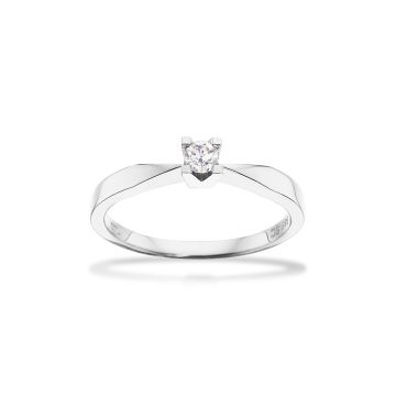 Scrouples Kleopatra ring i 8 kt hvidguld med brillant - 0,10ct W/SI