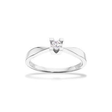 Scrouples Kleopatra ring i 8 kt hvidguld med brillant - 0,15ct W/SI