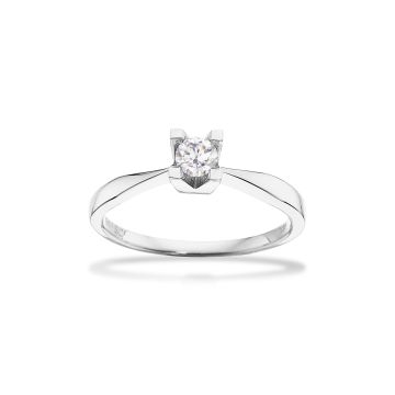 Scrouples Kleopatra ring i 8 kt hvidguld med brillant - 0,20ct W/SI