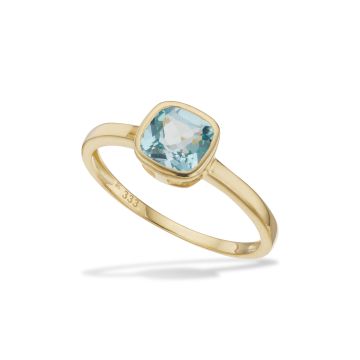 Scrouples ring med topas i 8 kt guld