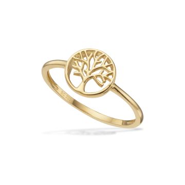 Scrouples Livets Træ ring i 8 kt guld