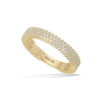 SoHo ring i guldbelagt med zirkonia