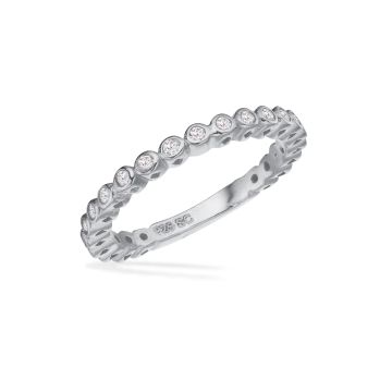 SoHo ring i sølv med zirkonia