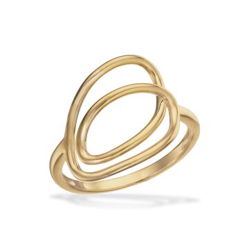 Scrouples ring i forgyldt