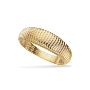Scrouples ring i forgyldt med striber