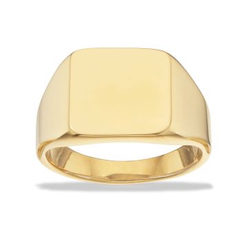 Scrouples Signet herrering i guldbelagt