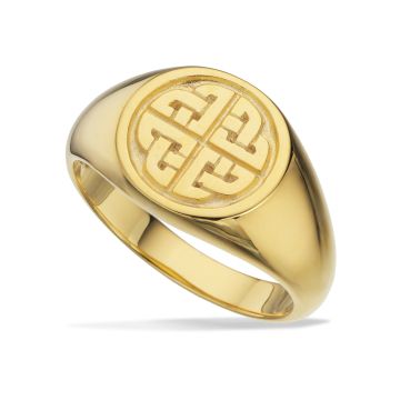 Scrouples herrering i forgyldt med mønster